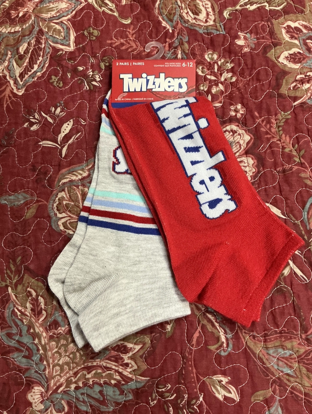 NWT- 2 Pack of Twizzlers Ankle Socks